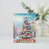Kerstmis Feestdagenkaart (Staand voorkant)
