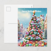 Kerstmis Feestdagenkaart (Voorkant / Achterkant)
