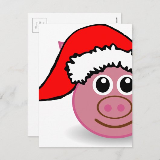 kerstmis feestdagenkaart (Voorkant / Achterkant)