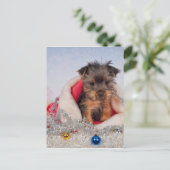 Kerstmis Feestdagenkaart (Staand voorkant)