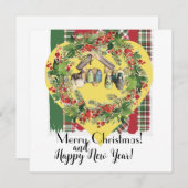 Kerstmis! Feestdagenkaart (Voorkant / Achterkant)