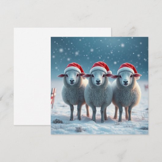 Kerstmis Feestdagenkaart (Voorkant / Achterkant)