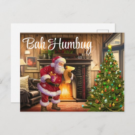 Kerstmis Feestdagenkaart (Voorkant / Achterkant)