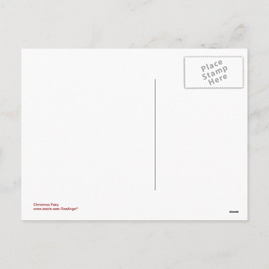 Kerstmis Feestdagenkaart (Achterkant)