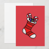 Kerstmis Feestdagenkaart (Voorkant / Achterkant)