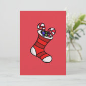 Kerstmis Feestdagenkaart (Staand voorkant)
