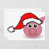 kerstmis feestdagenkaart (Voorkant / Achterkant)