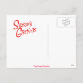 Kerstmis Feestdagenkaart (Achterkant)