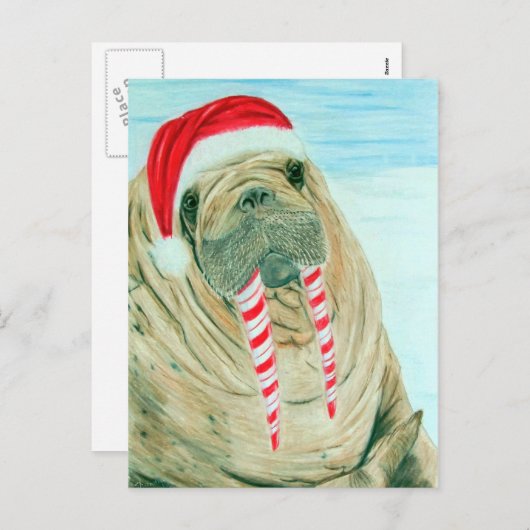 Kerstmis Feestdagenkaart (Voorkant / Achterkant)