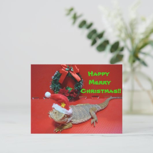 Kerstmis Feestdagenkaart (Staand voorkant)