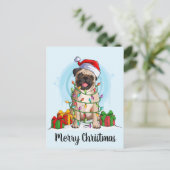 Kerstmis Feestdagenkaart (Staand voorkant)