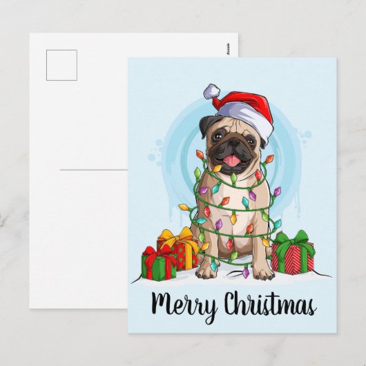 Kerstmis Feestdagenkaart (Voorkant / Achterkant)