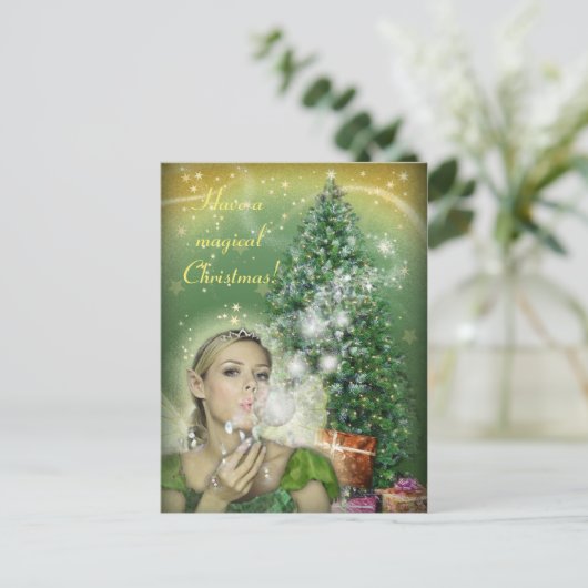 Kerstmis Feestdagenkaart (Staand voorkant)