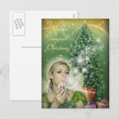 Kerstmis Feestdagenkaart (Voorkant / Achterkant)