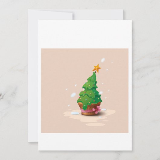 kerstmis feestdagenkaart (Voorkant)