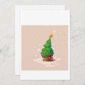 kerstmis feestdagenkaart (Voorkant / Achterkant)