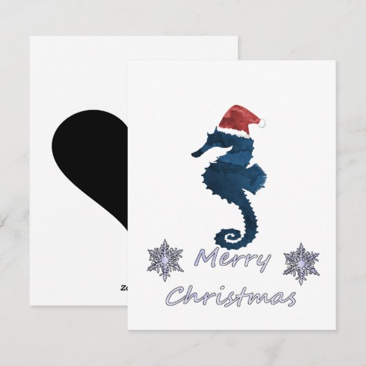 Kerstmis Feestdagenkaart (Voorkant / Achterkant)