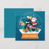 Kerstmis Feestdagenkaart (Voorkant / Achterkant)