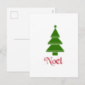 Kerstmis Feestdagenkaart (Voorkant / Achterkant)