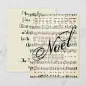 Kerstmis Feestdagenkaart (Voorkant / Achterkant)