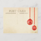 kerstmis feestdagenkaart (Achterkant)