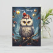 Kerstmis Feestdagenkaart (Staand voorkant)