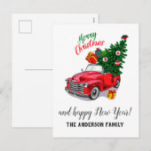  Kerstmis Feestdagenkaart (Voorkant / Achterkant)