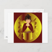 Kerstmis Feestdagenkaart (Voorkant / Achterkant)