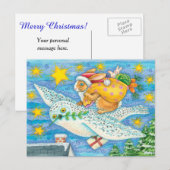 Kerstmis Feestdagenkaart (Voorkant / Achterkant)