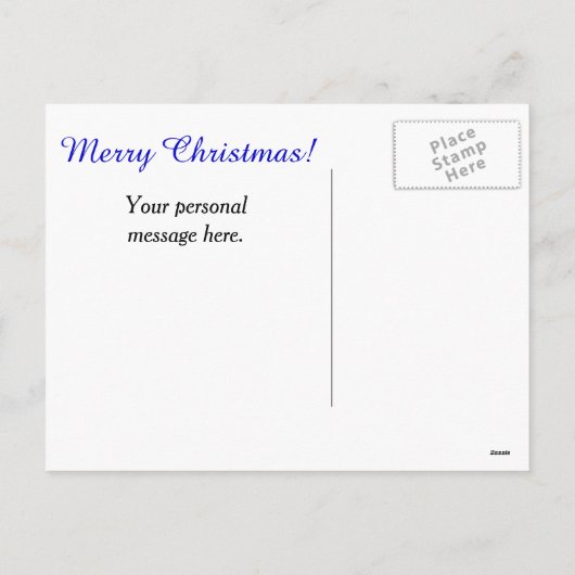 Kerstmis Feestdagenkaart (Achterkant)