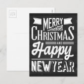 Kerstmis Feestdagenkaart (Voorkant / Achterkant)