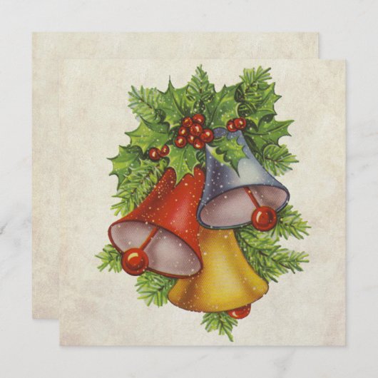 Kerstmis Feestdagenkaart (Voorkant / Achterkant)