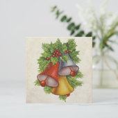 Kerstmis Feestdagenkaart (Staand voorkant)