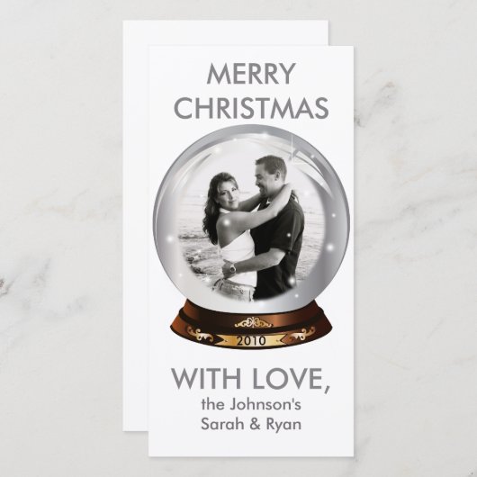 Kerstmis Feestdagenkaart (Voorkant / Achterkant)