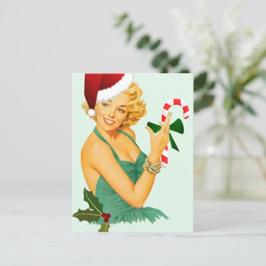 kerstmis feestdagenkaart (Staand voorkant)