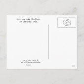 Kerstmis Feestdagenkaart (Achterkant)