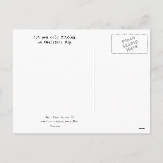 Kerstmis Feestdagenkaart (Achterkant)