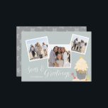 Kerstmis Feestdagenkaart<br><div class="desc">Breng de warmte en de charme van een kustkerstfeest naar uw vakantiewensen met onze Beachy Sand Pail Photo Christmas-Kaart! Perfect voor strandliefhebbers en degenen die het zee koesteren. De voorkant van de kaart toont een prachtige illustratie van een zandbak gevuld met zand in de vorm van een kerstboom. Versierd met...</div>