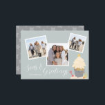 Kerstmis Feestdagenkaart<br><div class="desc">Breng de warmte en de charme van een kustkerstfeest naar uw vakantiewensen met onze Beachy Sand Pail Photo Christmas-Kaart! Perfect voor strandliefhebbers en degenen die het zee koesteren. De voorkant van de kaart toont een prachtige illustratie van een zandbak gevuld met zand in de vorm van een kerstboom. Versierd met...</div>