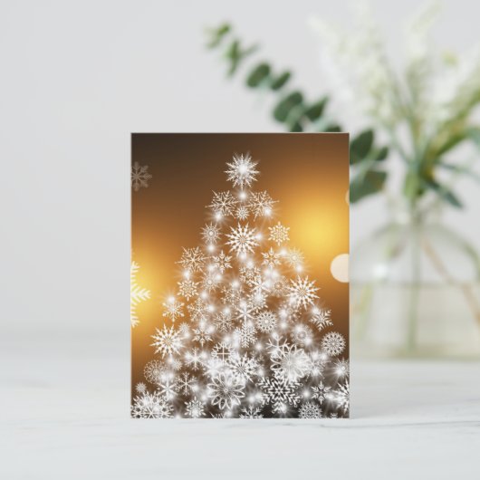 kerstmis feestdagenkaart (Staand voorkant)