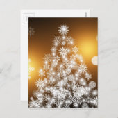 kerstmis feestdagenkaart (Voorkant / Achterkant)