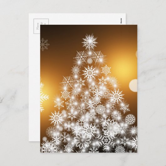 kerstmis feestdagenkaart (Voorkant / Achterkant)