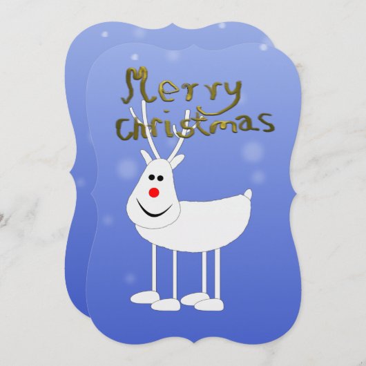 Kerstmis Feestdagenkaart (Voorkant / Achterkant)