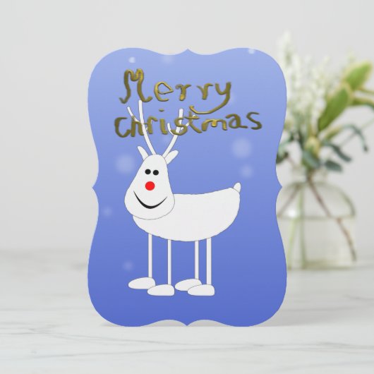 Kerstmis Feestdagenkaart (Staand voorkant)