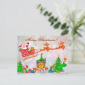 Kerstmis Feestdagenkaart (Staand voorkant)