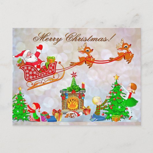 Kerstmis Feestdagenkaart (Voorkant)