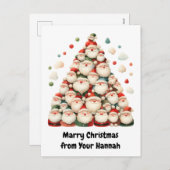 Kerstmis Feestdagenkaart (Voorkant / Achterkant)