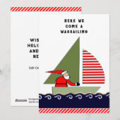 Kerstmis Feestdagenkaart (Voorkant / Achterkant)