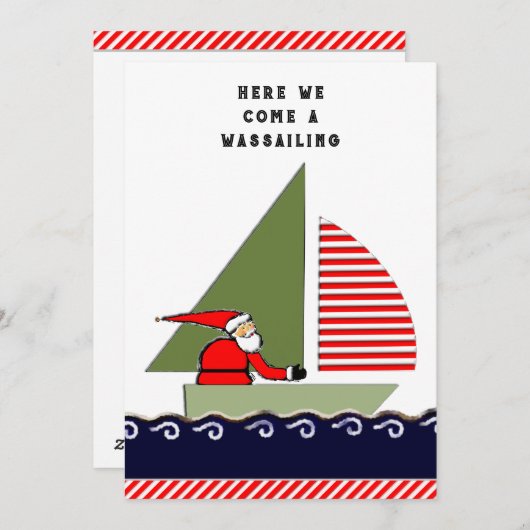 Kerstmis Feestdagenkaart (Voorkant / Achterkant)