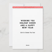 Kerstmis Feestdagenkaart (Achterkant)